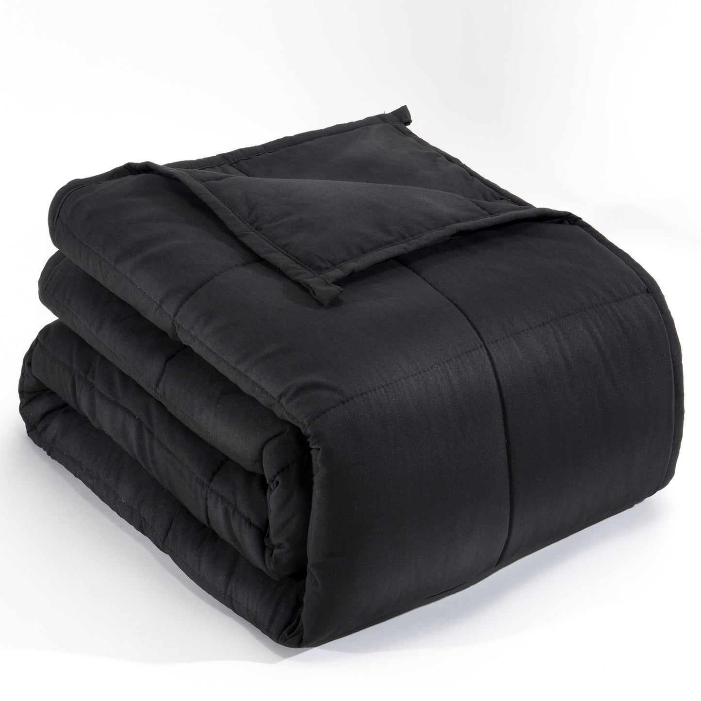 Breathable All-Season Weighted Blanket for Adults - Black