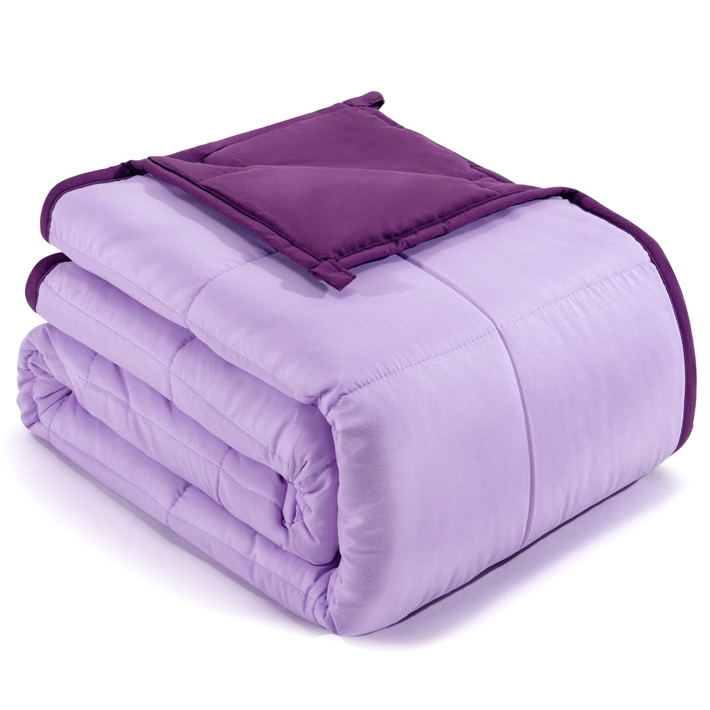 Breathable All-Season Weighted Blanket for Adults - Purple