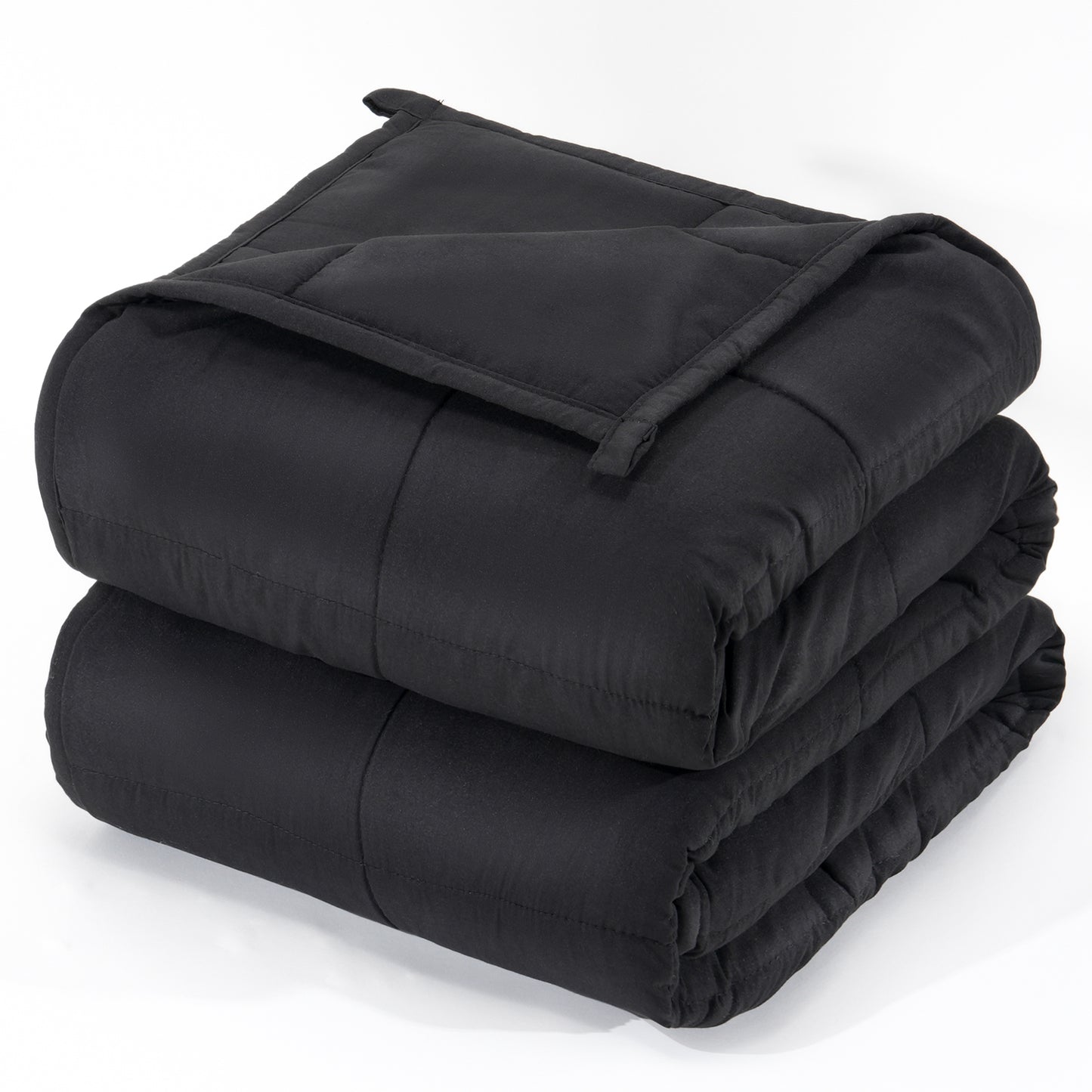 Breathable All-Season Weighted Blanket for Adults - Black